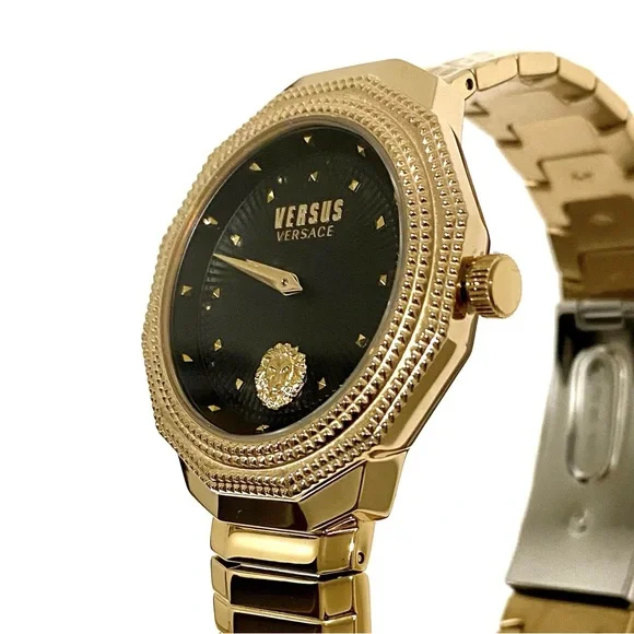 Versace Versus Versace Gold Studded Women’s Watch NWT - Picture 6 of 11